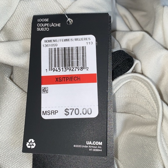 💥Under Armour UA Project Rock Hooded Cropped Sweatshirt💥 NWT - Picture 10 of 13